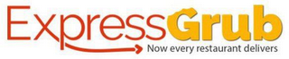 EXPRESSGRUB NOW EVERY RESTAURANT DELIVERS logo