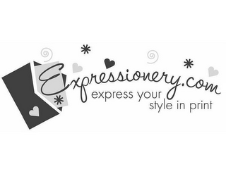 EXPRESSIONERY.COM EXPRESS YOUR STYLE IN PRINT logo