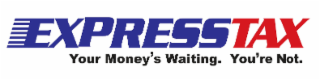 EXPRESSTAX YOUR MONEY'S WAITING. YOU'RE NOT. logo