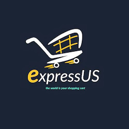 EXPRESSUS THE WORLD IS YOUR SHOPPING CART logo
