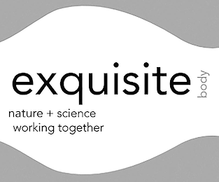 EXQUISITE BODY NATURE + SCIENCE WORKINGTOGETHER logo