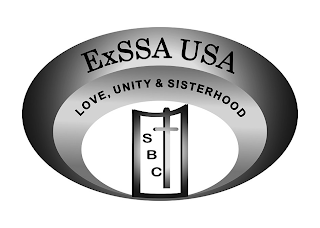 EXSSA USA LOVE, UNITY & SISTERHOOD S B C logo