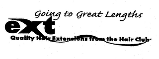 EXT GOING TO GREAT LENGTHS QUALITY HAIR EXTENSIONS FROM THE HAIR CLUB logo