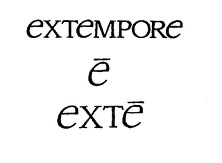 EXTEMPORE E EXTE logo