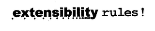 EXTENSIBILITY RULES ! logo