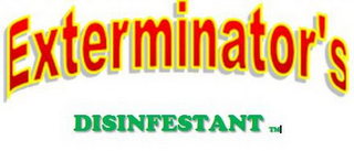EXTERMINATOR'S DISINFESTANT logo