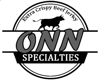 EXTRA CRISPY BEEF JERKY ONN SPECIALTIES logo