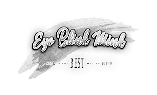 EYE BLINK MINK MINK IS THE BEST WAY TO BLINK logo
