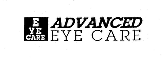 EYE CARE ADVANCED EYE CARE logo