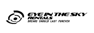 EYE IN THE SKY RENTALS DREAMS SHOULD LAST FOREVER logo