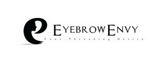 EYEBROW ENVY YOUR THREADING DESIRE logo