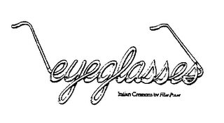 EYEGLASSES ITALIAN CREATIONS BY FILOS PIAVE logo