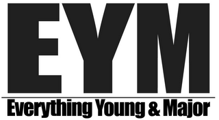 EYM EVERYTHING YOUNG & MAJOR logo