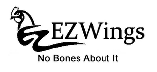 EZ EZ WINGS NO BONES ABOUT IT logo