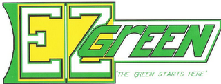 EZ GREEN "THE GREEN STARTS HERE" logo