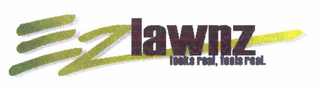 EZ LAWNZ LOOKS REAL, FEELS REAL. logo