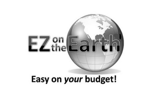 EZ ON THE EARTH EASY ON YOUR BUDGET! logo