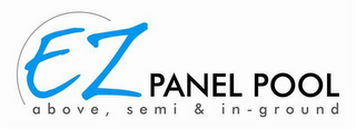 EZ PANEL POOL ABOVE, SEMI & IN-GROUND