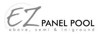 EZ PANEL POOL ABOVE, SEMI & IN-GROUND logo
