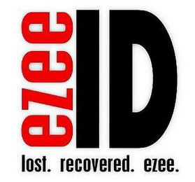 EZEE ID LOST. RECOVERED. EZEE. logo
