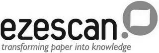 EZESCAN TRANSFORMING PAPER INTO KNOWLEDGE logo