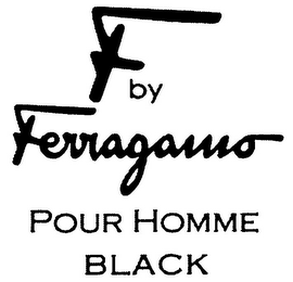 F BY FERRAGAMO POUR HOMME BLACK logo