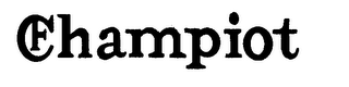 F CHAMPIOT logo