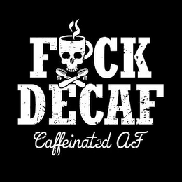 F-CK DECAF, CAFFEINATED AF logo