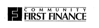 F COMMUNITY FIRST FINANCE logo