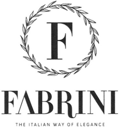 F FABRINI THE ITALIAN WAY OF ELEGANCE logo