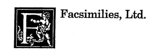 F FACSIMILIES, LTD. logo