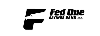 F FED ONE SAVINGS BANK, F.S.B. logo
