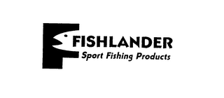F FISHLANDER SPORT FISHING PRODUCTS logo