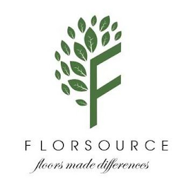 F FLORSOURCE FLOORS MADE DIFFERENCE logo
