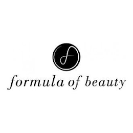 F FORMULA OF BEAUTY logo