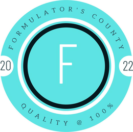 F FORMULATOR'S COUNTY 2022 QUALITY @ 100% logo