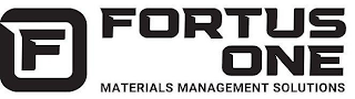 F FORTUS ONE MATERIALS MANAGEMENT SOLUTIONS logo
