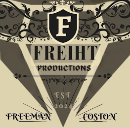 F FREIHT PRODUCTIONS EST 2024 FREEMAN COSTON logo