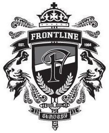 F FRONTLINE EST. 1994 II TIMOTHY II logo