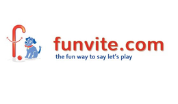 F. FUNVITE.COM THE FUN WAY TO SAY LET'S PLAY logo
