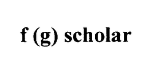 F (G) SCHOLAR logo