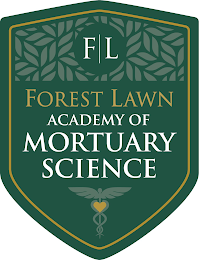 F L FOREST LAWN ACADEMY OF MORTUARY SCIENCE logo
