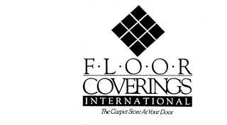 F-L-O-O-R COVERINGS INTERNATIONAL THE CARPET STORE AT YOUR DOOR logo