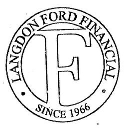 F LANGDON FORD FINANCIAL SINCE 1966 logo