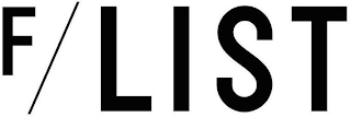 F LIST logo