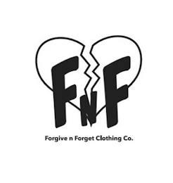 F N F FORGIVE N FORGET CLOTHING CO. logo