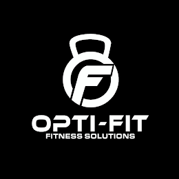 F, OPTI-FIT AND FITNESS SOLUTIONS logo