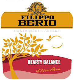 F. PO BERIO & CO. LUCCA TRADE MARK SINCE 1867 FILIPPO BERIO SUSTAINABLE SELECT HEARTY BALANCE FILIPPO BERIO logo
