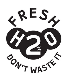 F R E S H   H2%O   DONT' WASTE IT logo