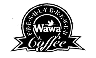 F R E S H L Y B R E W E D WAWA COFFEE logo